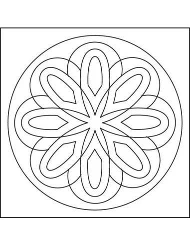 Mandaly pro děti Sada mandaly - Oranžové 10x10 cm