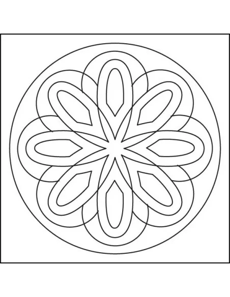 Mandaly pro děti Sada mandaly - Oranžové 10x10 cm