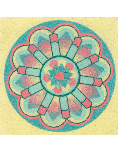 Mandaly pro děti Sada mandaly - Mátové 10x10 cm