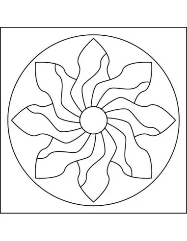 Mandaly pro děti Sada mandaly - Tyrkysové 10x10 cm