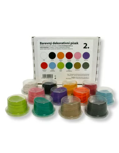 Mandaly pro děti Sada písků č. 2/ 12 barev