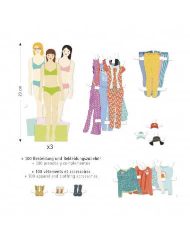 Djeco Sada vystřihovánek Velká šatna