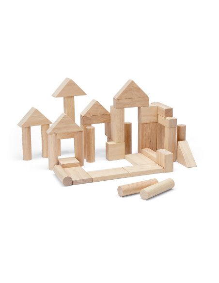 PlanToys Přírodní kostky - 40 ks