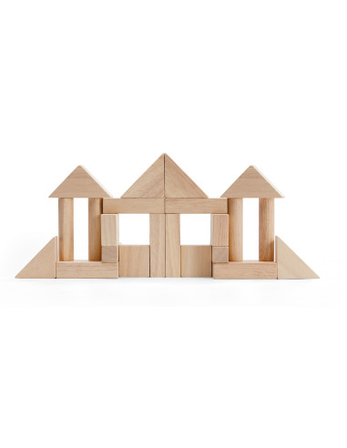 PlanToys Přírodní kostky - 40 ks