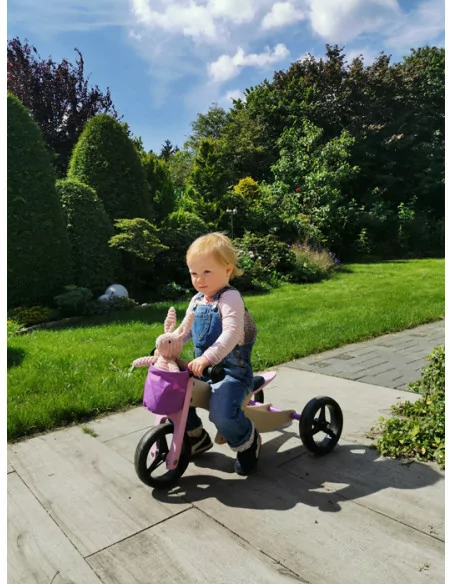 Small Foot Dřevěné odrážedlo Trike 2 v 1 růžové