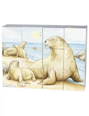 Goki Puzzle - Kostky zvířata Austrálie, 12 ks