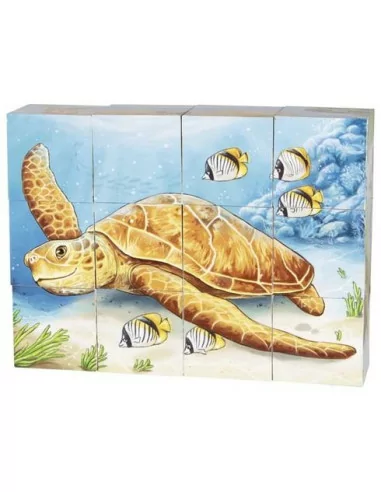 Goki Puzzle - Kostky zvířata Austrálie, 12 ks