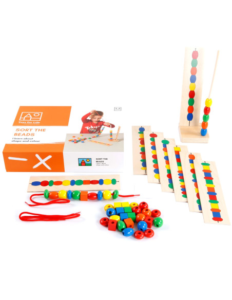 Toys for life - Navlékání korálků podle předloh