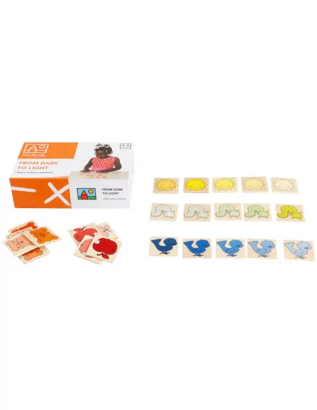 Toys for life - Barevné odstíny od světlé k tmavé