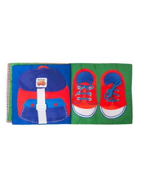 Moulin Roty Látková interaktivní knížka, oblékání