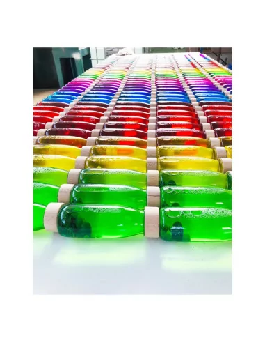 Petit Boum Plovoucí senzorická lahev - Tyrkysová