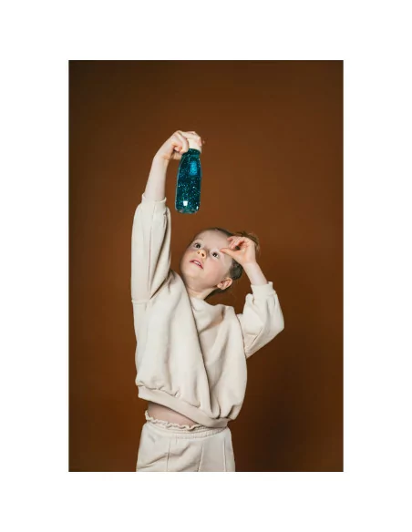 Petit Boum Plovoucí senzorická lahev - Tyrkysová