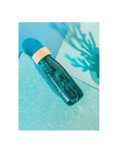 Petit Boum Plovoucí senzorická lahev - Tyrkysová