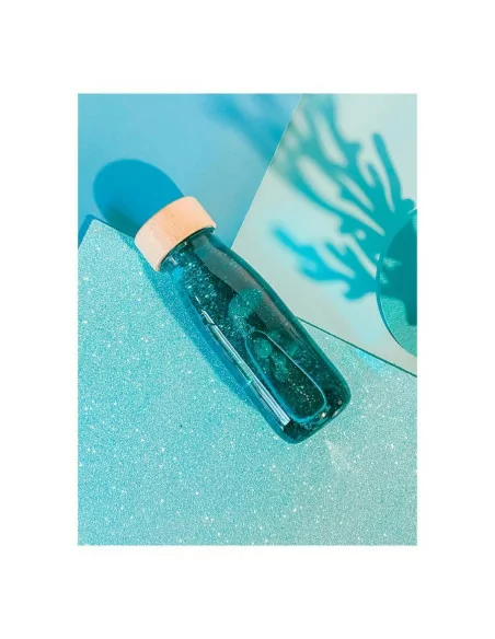 Petit Boum Plovoucí senzorická lahev - Tyrkysová