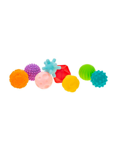 Akuku - Sada senzorických míčků, barevné 8 ks