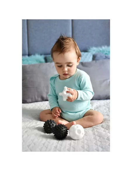 Akuku - Sada senzorických míčků, černobílé 4 ks