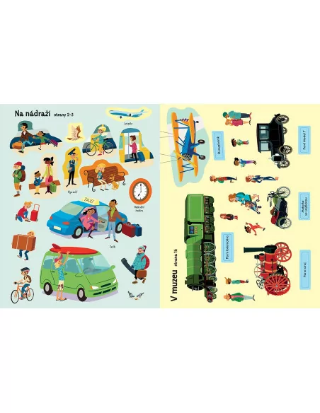 JIRI MODELS Samolepková knížka - Cestování