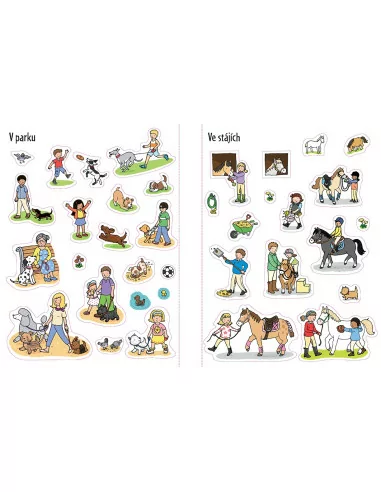 JIRI MODELS Samolepková knížka - Mazlíčci