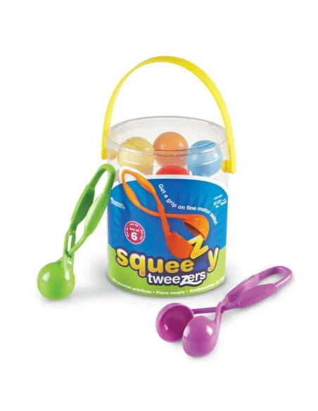 Learning Resources Stlačovací pinzety pro nejmenší, 6 ks