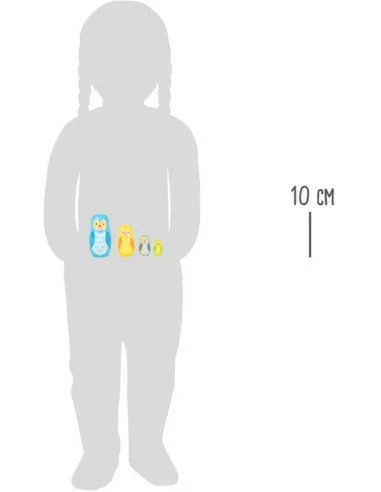 Small Foot Matrjoška soví rodina