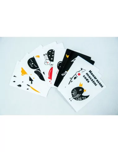 Kontrastní masážní sada - karty s říkankami