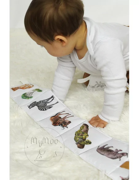 MyMoo - Textilní leporelo - Procházka divočinou