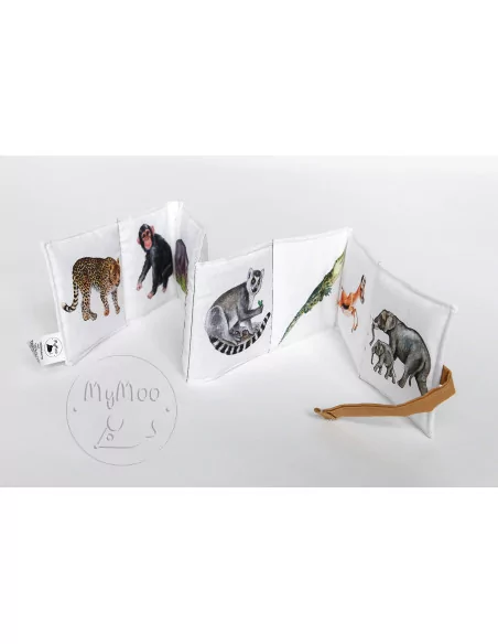 MyMoo - Textilní leporelo - Procházka divočinou