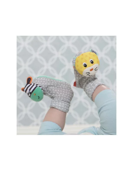 Infantino Chrastítka na nožičky, Zebra & Tygr