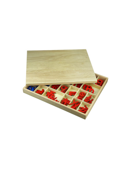 Montessori Mala pohybliva abeceda, drevena