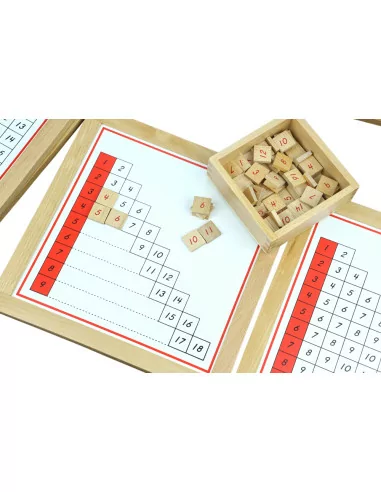 Moyo Montessori Sčítací prstové tabulky