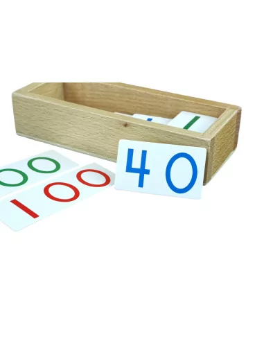 Moyo Montessori Malé papírové karty s čísly 1-9000
