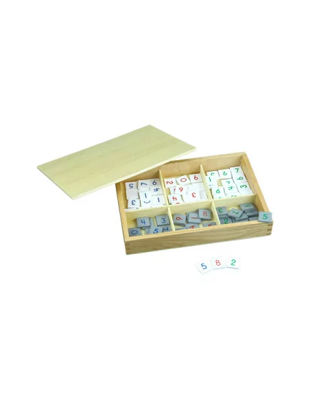 Moyo Montessori Čísla k Barevné tabuli pro násobení víceciferným činitelem