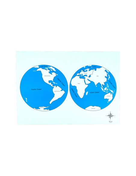 Montessori Kontrolni mapa - sveta Nova - s popisky