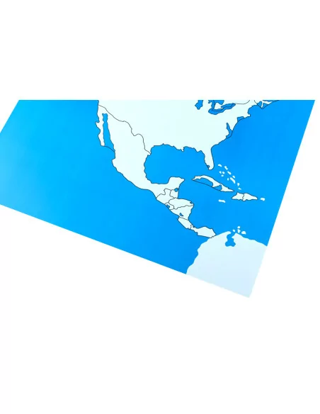 Moyo Montessori Kontrolní mapa - Severní Amerika Nová - bez popisků