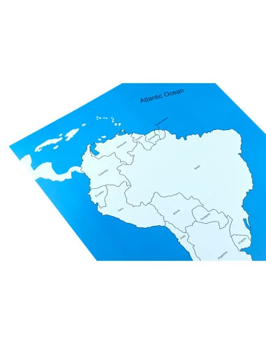 Moyo Montessori Kontrolní mapa - Jižní Amerika...