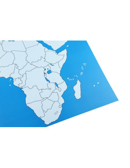 Montessori Kontrolni mapa - Afrika Nova - bez popisku