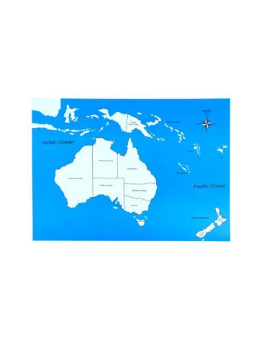 Moyo Montessori Kontrolní mapa - Australie Nová...