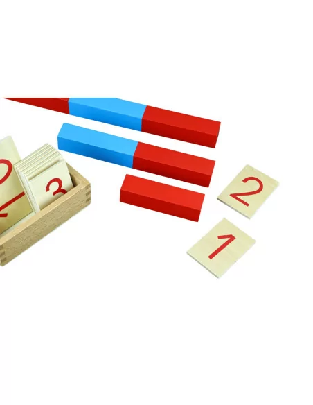 Moyo Montessori Čísla k červeno-modrým tyčím