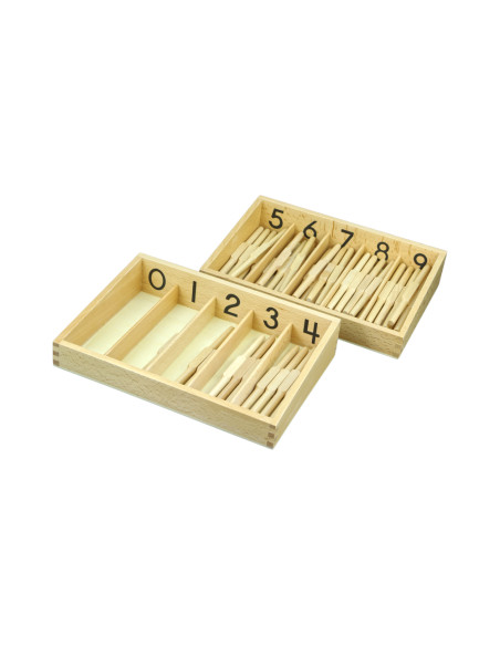 Montessori Krabicka s vretenky