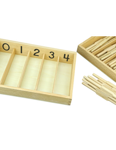 Montessori Krabicka s vretenky