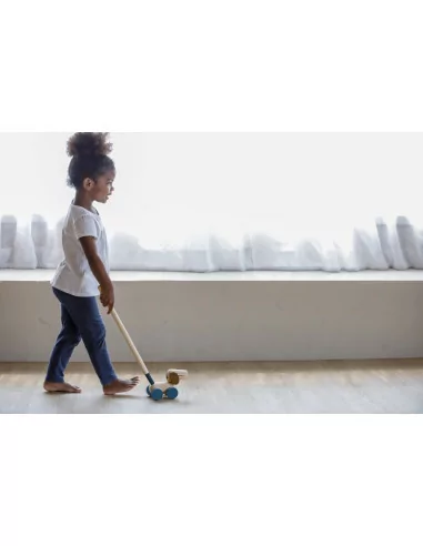 PlanToys Tahací a strkací štěně