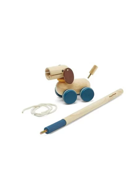 PlanToys Tahací a strkací štěně