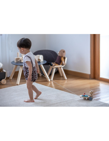 PlanToys Tahací medvěd s xylofonem