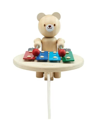 PlanToys Tahací medvěd s xylofonem