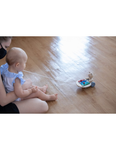 PlanToys Tahací medvěd s xylofonem