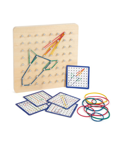 Geoboard dřevěná destička