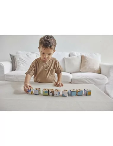 PlanToys Obrázkové kostky - Zvířata