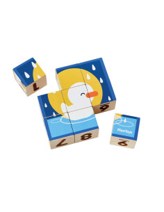 PlanToys Obrázkové kostky - Zvířata
