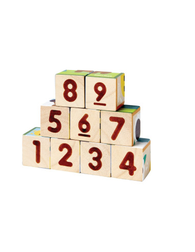 PlanToys Obrázkové kostky - Zvířata