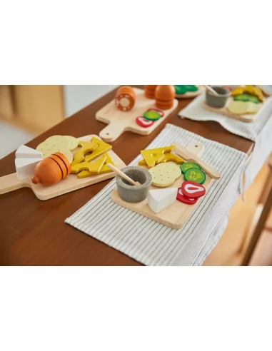 PlanToys Sada na krájení - sýry a uzeniny